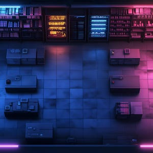27 Cyberpunk Cybershop Battlemap Bundle voor RPG, Kaarten voor Dungeons & Dragons, Cyberpunk battle maps, DnD-kaart, digitale rpg-kaart