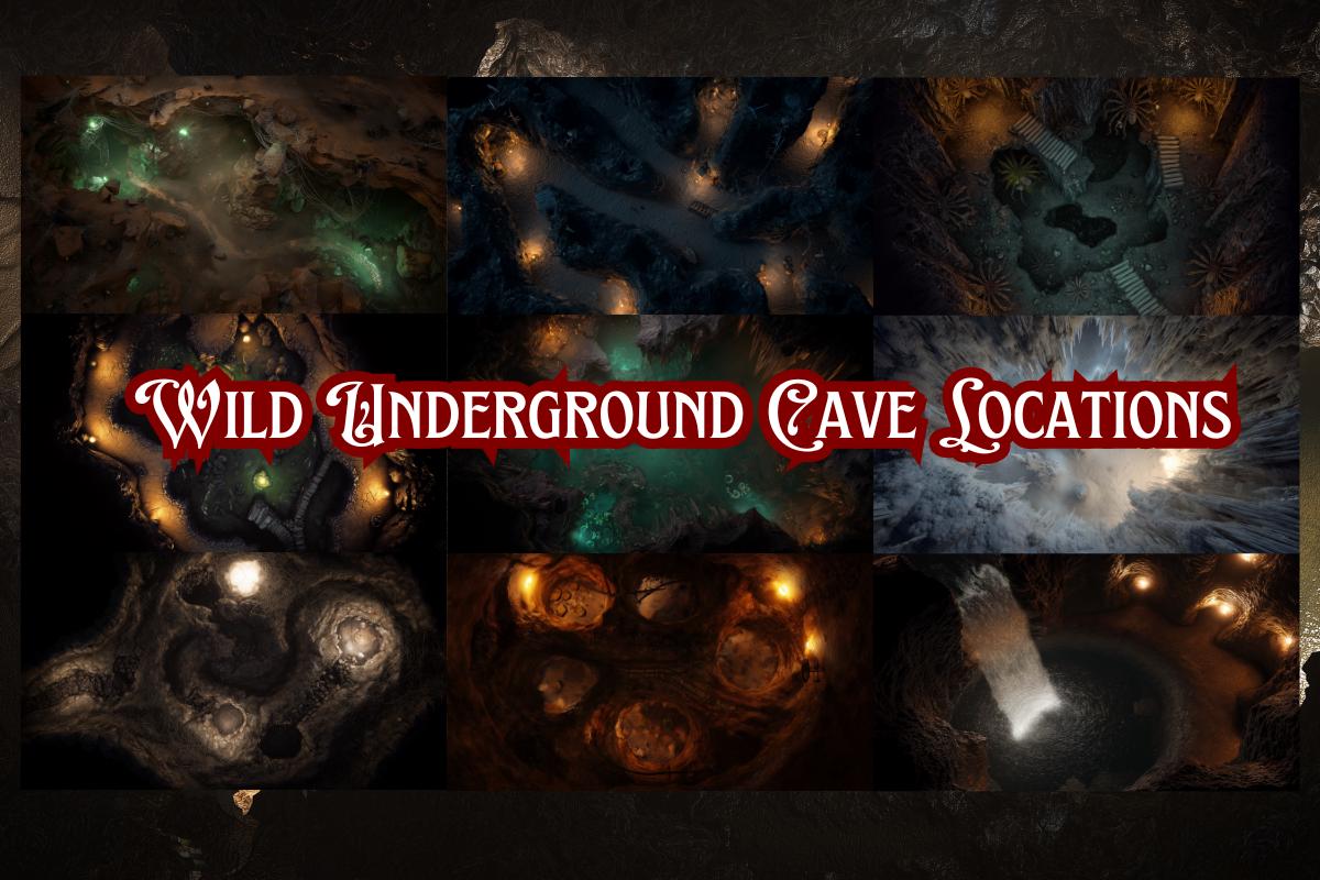 420+ Underground Battle Map Bundle | D&D Map, Pathfinder, VTT, Digital ...