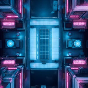 15 Cyberpunk City 2 Battle Maps voor RPG – DnD Map Pack, Digitale Kaarten voor Dungeons & Dragons, Sci-Fi RPG Battlemap Bundle