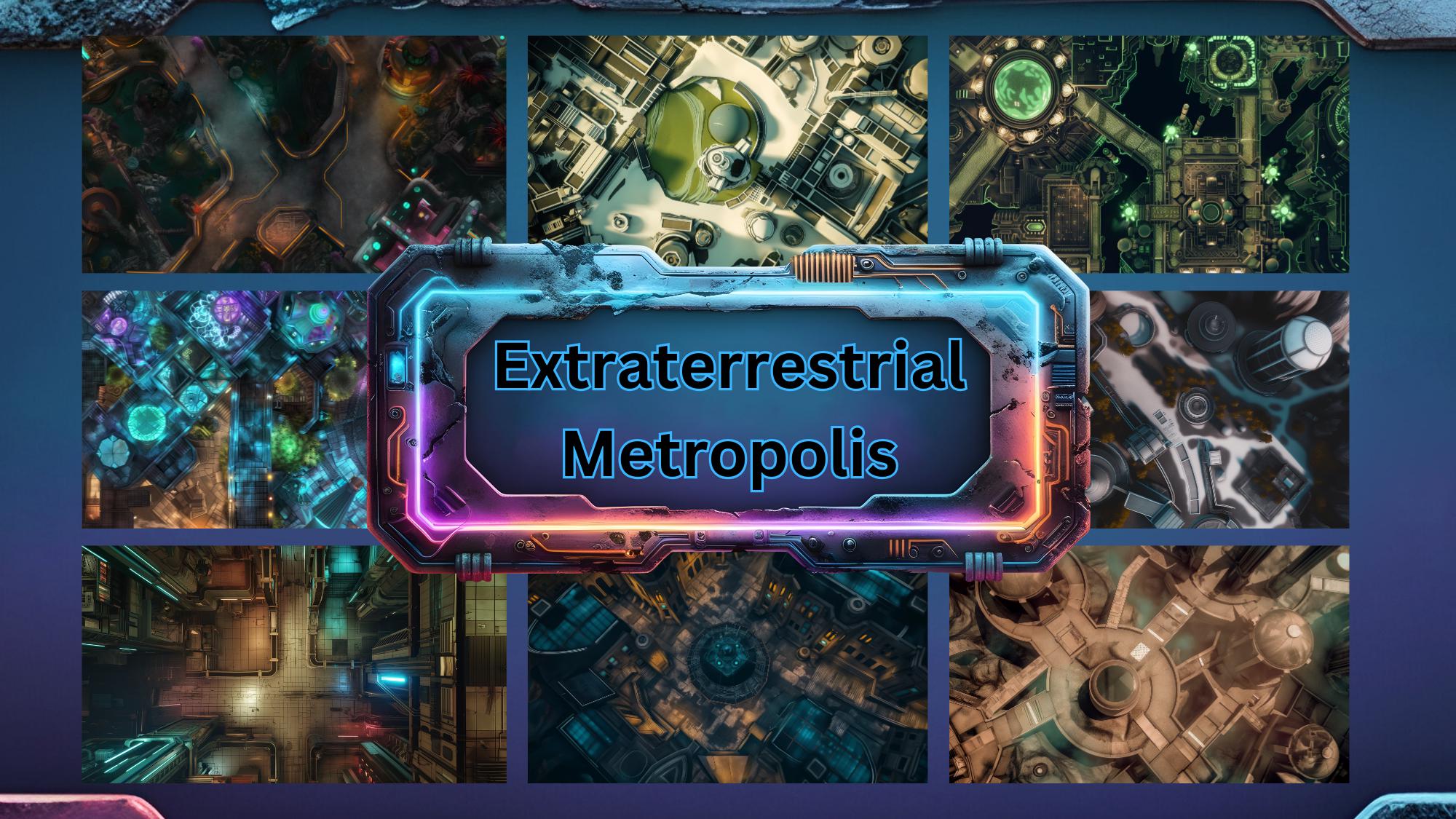 110+ Sci-fi City Battle Maps for TTRPG ,dnd Maps,sci-fi RPG Battlemap ...