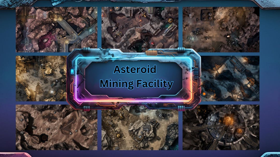 Scifi Battlemap, Mine, Alien World, Dnd Map - Etsy UK