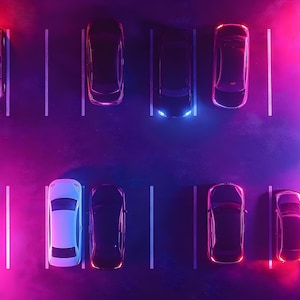 Cyberpunk Parking Battle Maps voor DnD, RPG Sci-Fi Digital Map Pack voor Dungeons & Dragons, Cyberpunk RPG Battlemaps