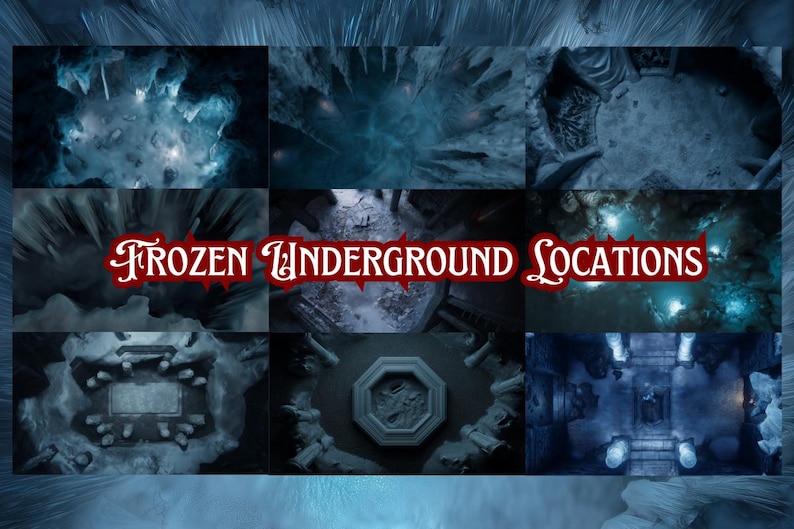420+ Underground Battle Map Bundle | D&D Map, Pathfinder, VTT, Digital ...