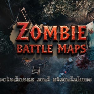 510 Zombie Apocalypse Battle Maps for TTRPG and VTTRPG High-Quality Digital RPG Maps ,Commercial use
