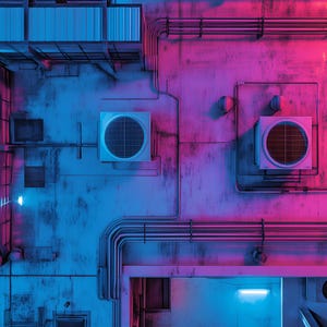 15 Cyberpunk Roof Top Battle Maps voor DnD en RPG – Sci-Fi Digital Map Pack voor Dungeons & Dragons, Cyberpunk RPG Battlemaps