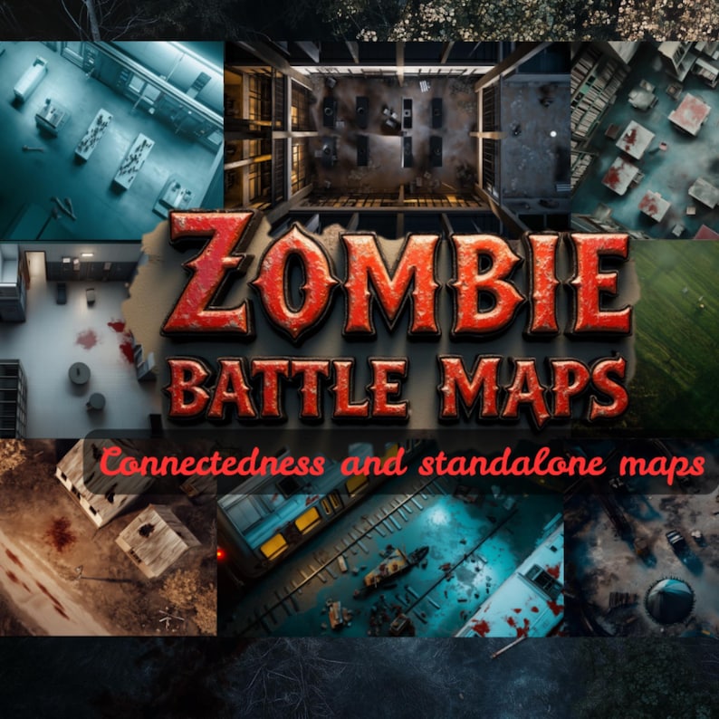 4 Post Apocalyptic Battlemap Bundles, 4 Dnd Map Bundles, Post ...