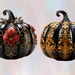 Gothic Pumpkins Png Clipart Sublimation Designs Halloween - Etsy