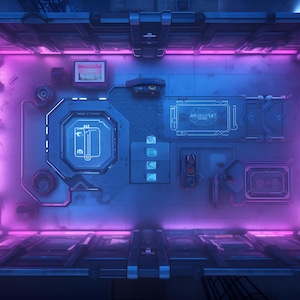 Pack de 17 cartes de combat Cyberpunk pour RPG, cartes Cyberpunk pour Donjons et Dragons, D&D, RPG numériques, cartes de combat de haute qualité