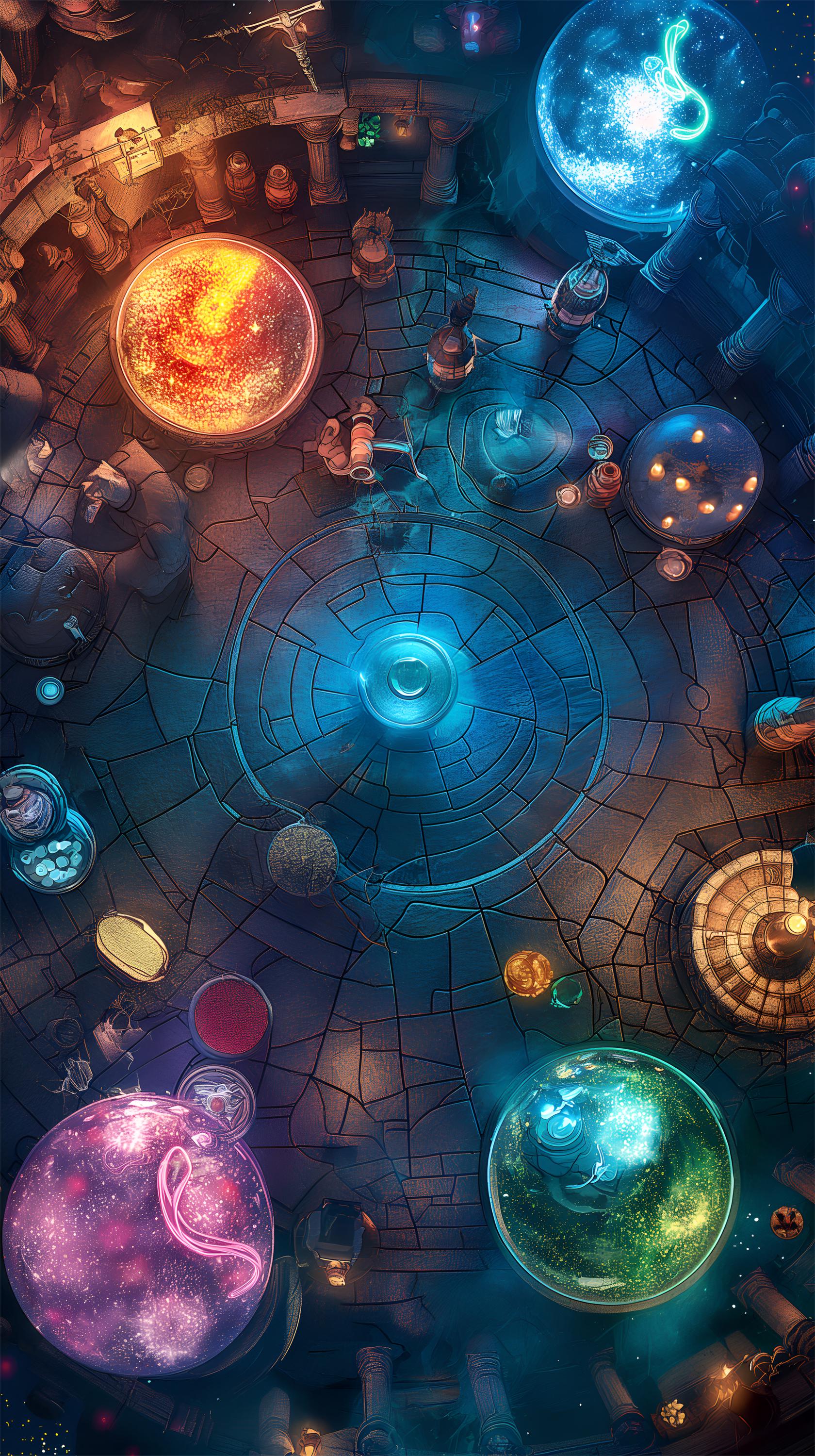 Alchemist's Lab Battle Map | Magical Laboratory TTRPG Map for Dnd | VTT ...