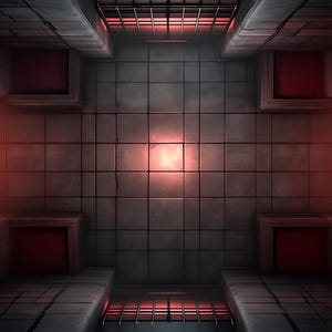 10 Cyberpunk Prison Battle Maps voor DnD en RPG – Sci-Fi Digital Map Pack voor Dungeons & Dragons, Cyberpunk RPG Battlemaps