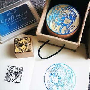 カワイイマンガスタイルのクリエイティブなスタンプと職人による手作りのインクがランダムに提供されます