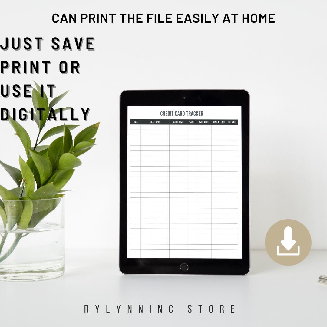Credit Card Tracker Planner Payment Tracker Credit Card Tracker Log credit-card-tracker-planner-payment-tracker-credit-card-tracker-log