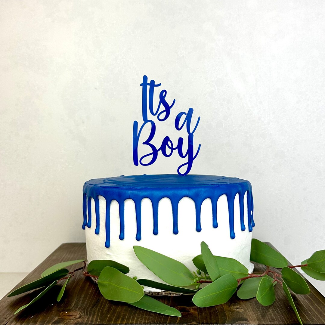 Its a Boy Cake Topper, Gender Reveal Cake Topper, Baby Boy Cake Topper