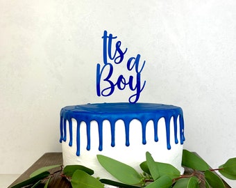 Its a boy Cake Topper, Gender Reveal Cake Topper, Baby Boy Cake Topper, Baby Shower Cake Topper, Baby Shower Gender Reveal, Boy Cake Topper