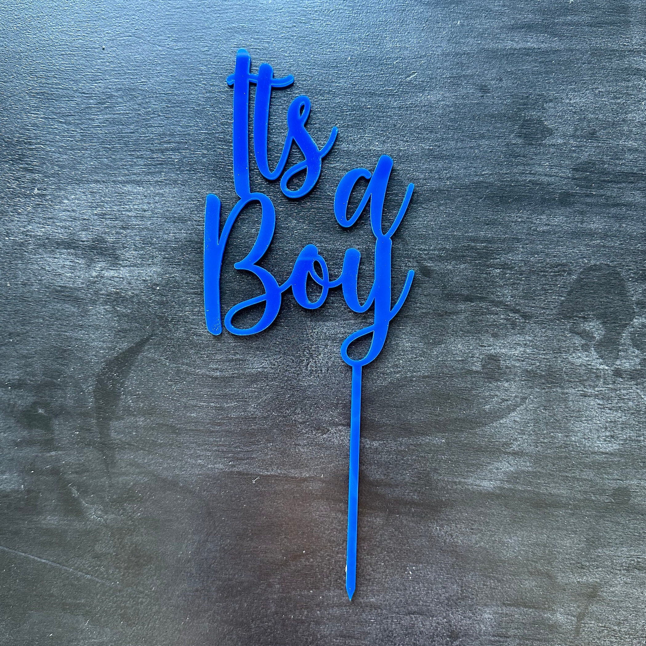 It's a Boy Cake Topper, Gender Reveal Cake Topper, Baby Shower Cake