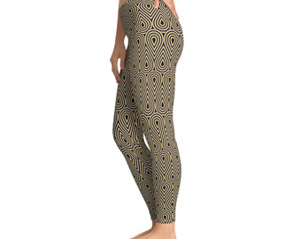 M13 - Yellow and Blue - DropsStretchy Leggings