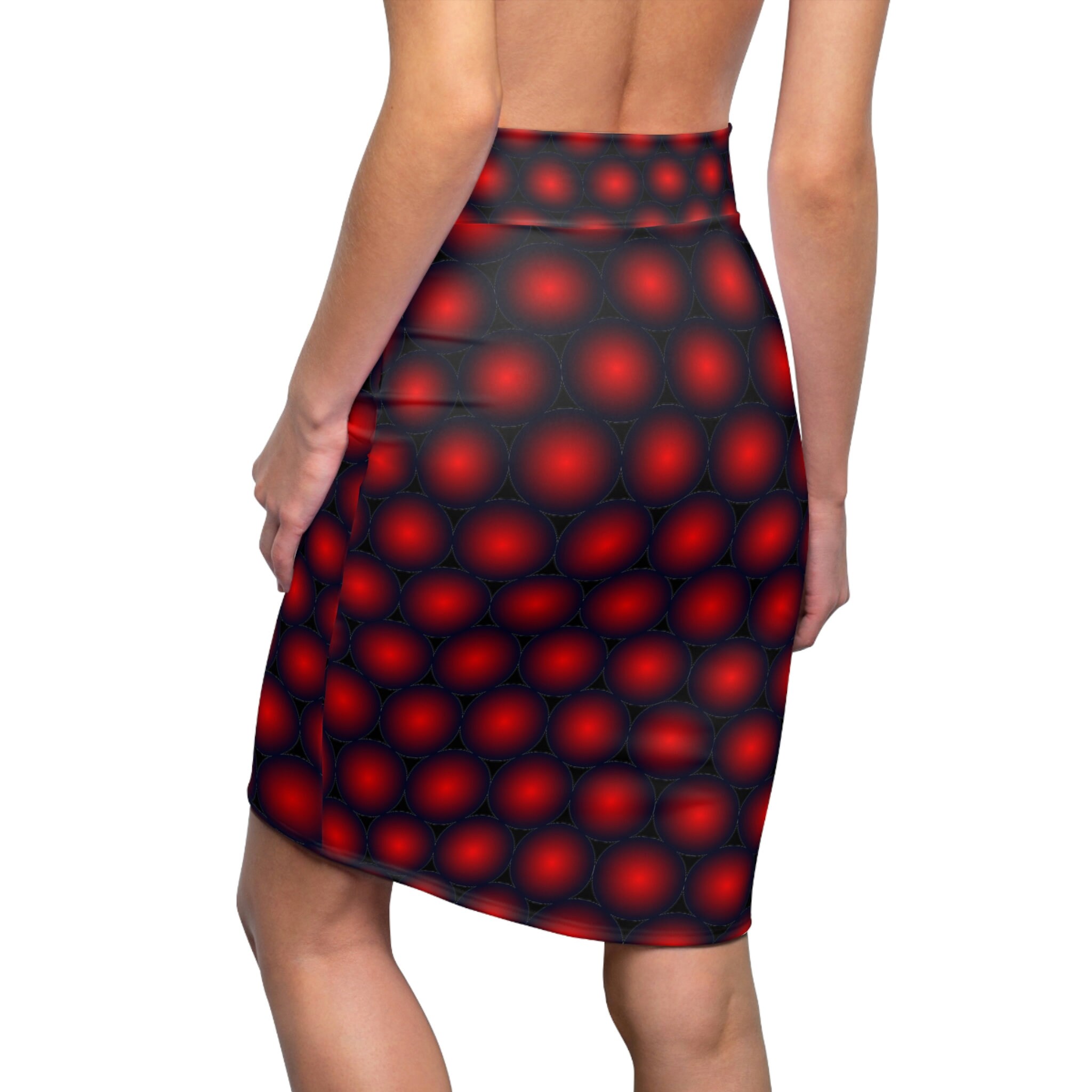 M13 - M13 - Red Dot - Women's Pencil Skirt