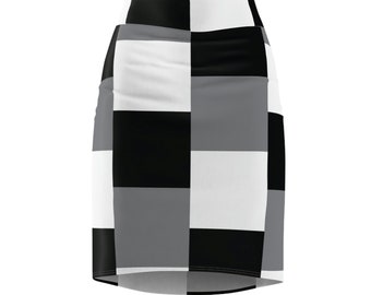 M13 - Checkered - Women&#39;s Pencil Skirt