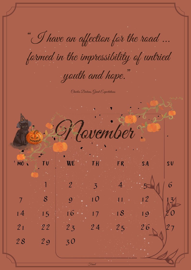 cosy-fall-printable-calendar-2022-with-dickens-quotes-autumn-etsy
