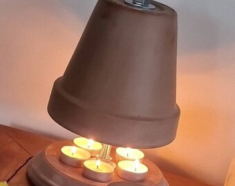 TeaSnug Terracotta Candle Heater - Economical off grid tealight Heating lamp