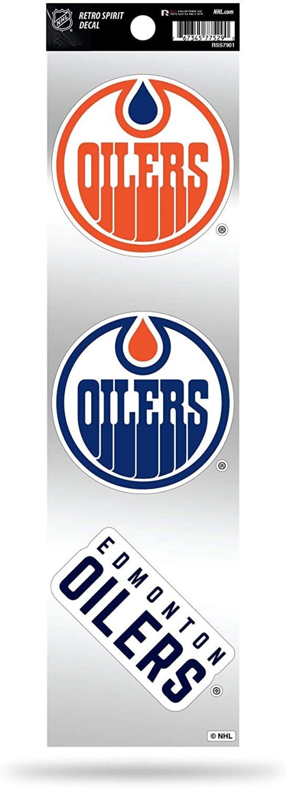Edmonton Oilers 3pc Retro Spirit Decals Premium Throwback Etsy