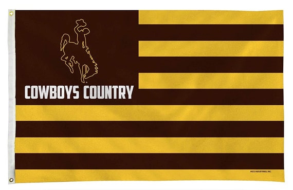 Wyoming Cowboys Flag Banner 3x5 Country Design Premium With - Etsy