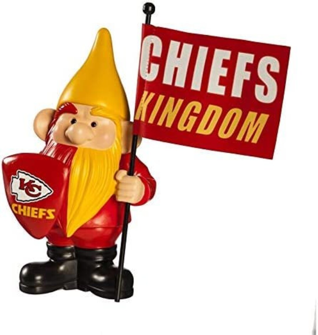 Kansas City Chiefs 10 Inch Gnome Garden Statue Outdoor Etsy