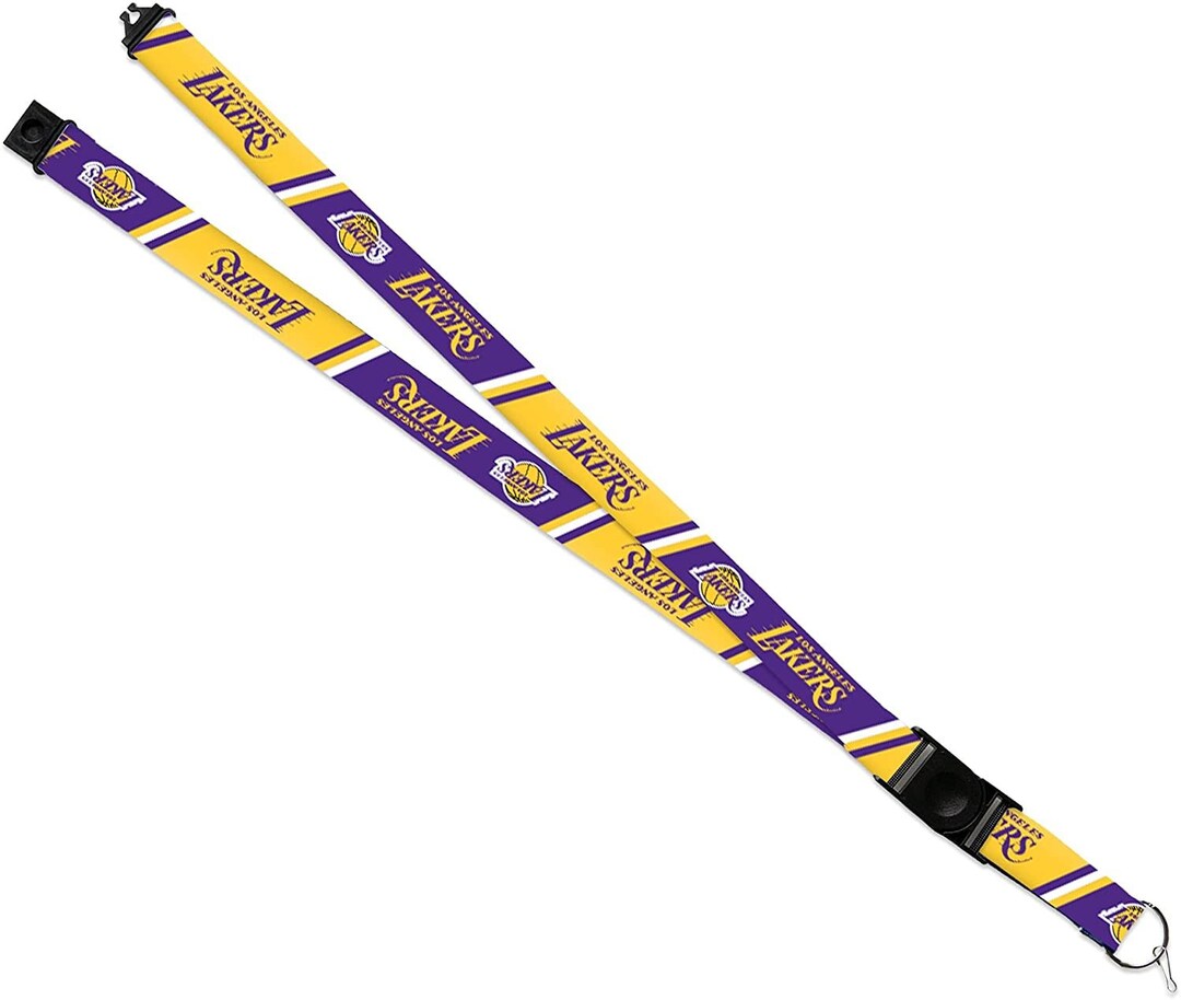 Los Angeles Lakers Lanyard Keychain Safety Breakaway Double Etsy