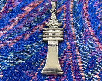 Pendentif pilier Djed égyptien en argent 925