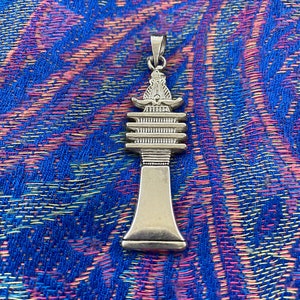 Pendentif pilier Djed égyptien en argent 925