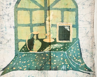 Ann Husmann - Batik - Candle on the window