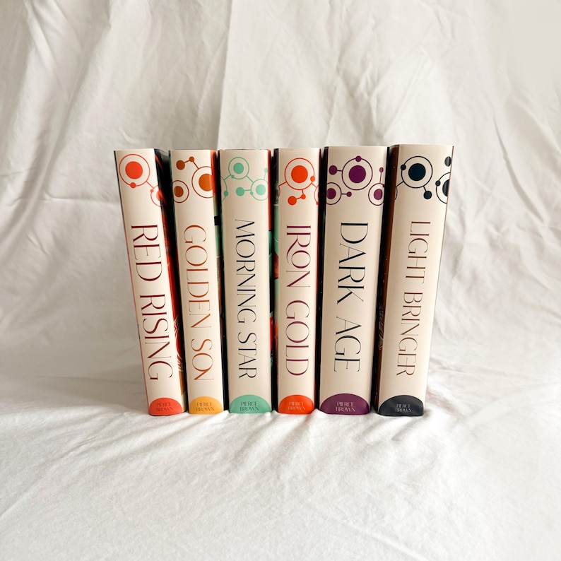 Red Rising Spine Red Rising Dust Jacket Full Set - Etsy