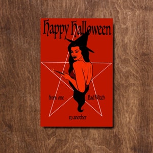 Biglietto di Halloween stampabile / Witchy Halloween Card / Download digitale