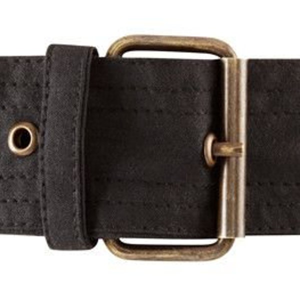 Black Antique Replacement Wax Cotton Belt