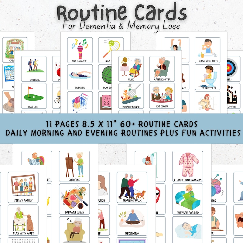 Demetia Routine Routines for Dementia - Etsy