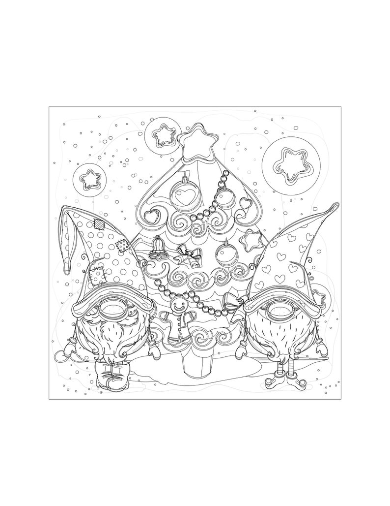 70 Adult Printable Christmas Coloring Pages - Etsy