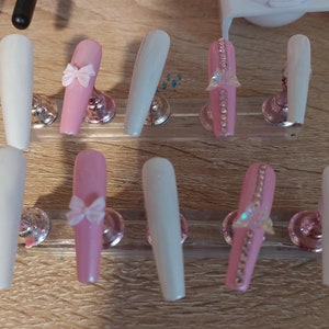 Pink and White Gel Polish