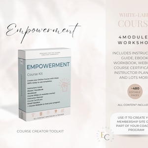Self-Empowerment Course | Training Materials | Online Course Templates | Editable Training Materials | Done for You |Life Coaching Resources