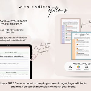 Positive Thinking Course Template: Editable Online Training Materials image 8