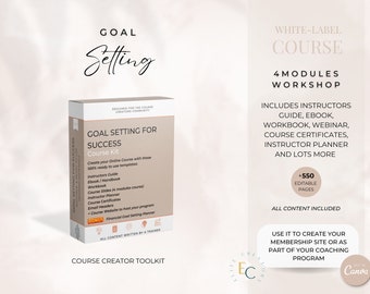 Goal Setting Course Template: Editable Training Materials