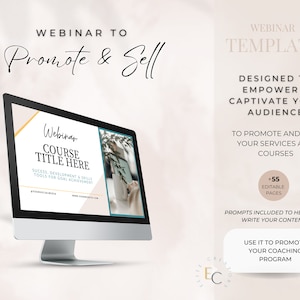 Webinar Slide Deck Template: Sales & Coaching Masterclass (Canva)