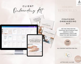 Coaching Client Onboarding Kit | Coaching Resources | Client Welcome Packet | Onboarding Templates | Client Intake Business Bundle