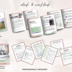 Positive Thinking Course Template: Editable Online Training Materials image 5