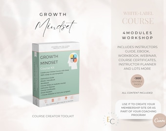 Growth Mindset Course Template: Editable Training Materials