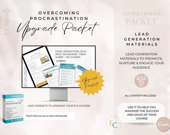 Procrastination Course Upgrade Packet: Marketing Toolkit