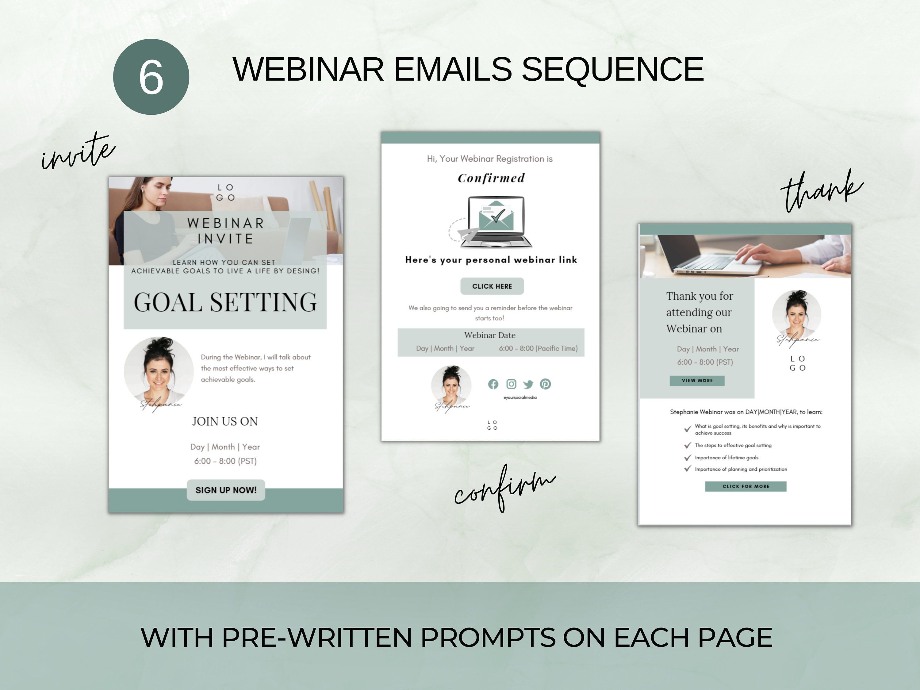 Emerald Email Newsletteremail Marketing Campaigneditable Etsy