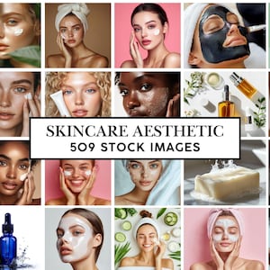 509 Skincare Stock Photos | Aesthetic Skincare & Beauty Stock Images | Esthetician Business | Beauty Treatments | Product Photography | AI