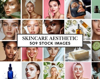 509 Skincare Stock Photos | Aesthetic Skincare & Beauty Stock Images | Esthetician Business | Beauty Treatments | Product Photography | AI