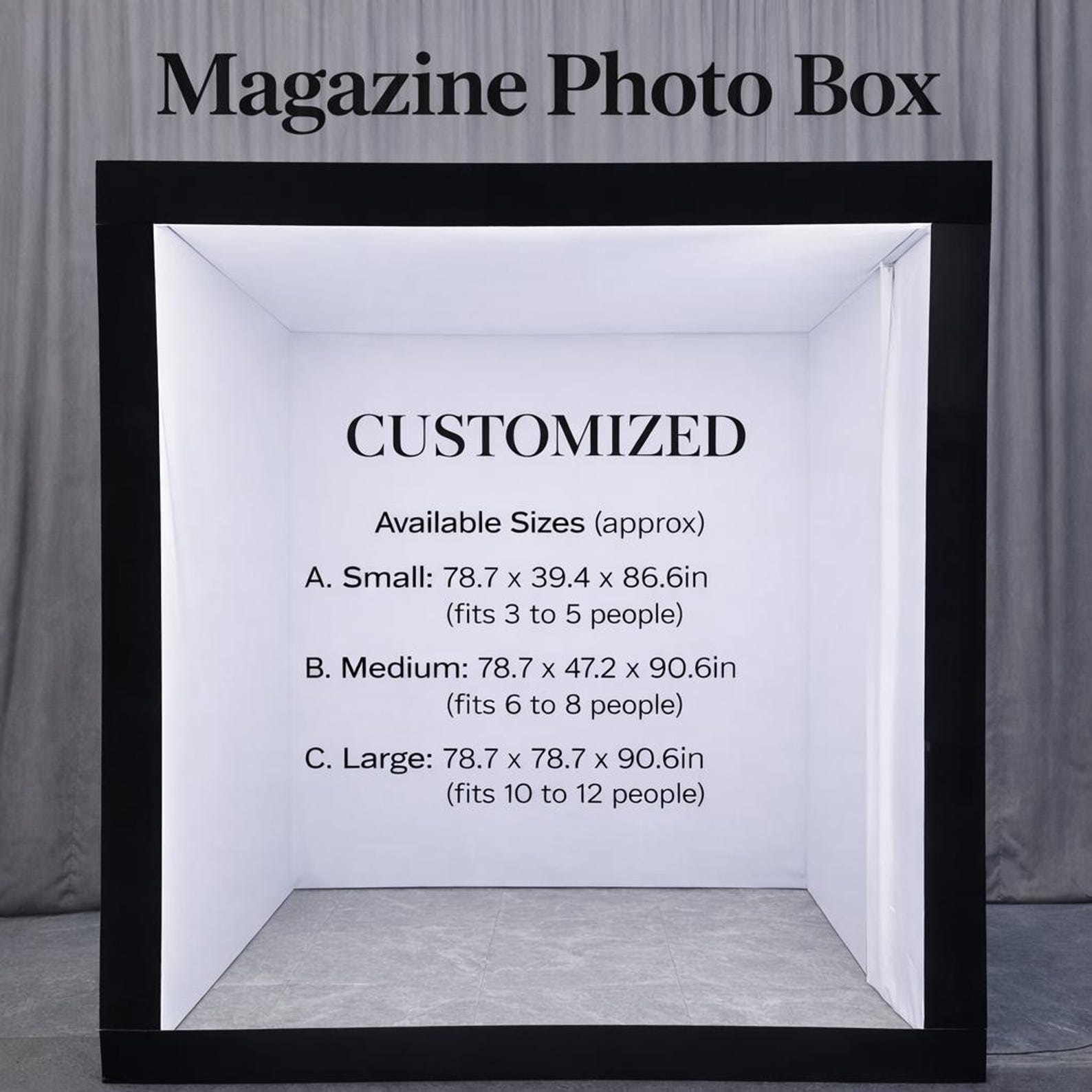 Vogue Magazine Photo Booth Frame | Photo Box | Customized Wedding ...