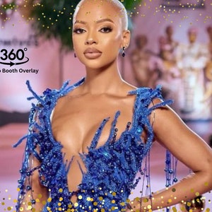 Birthday 360 video booth overlay gold Touchpix Bday Photo booth template Rotating glitter Slow motion Slomo Spin Video photobooth snap